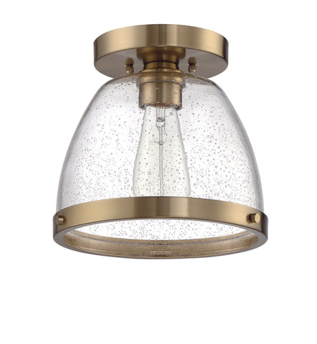 Craftmade X1410-SB Lodie 1 Light 9.5" Flushmount Satin Brass