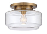 Craftmade X3112-SB satin brass flushmount
