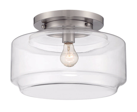 Craftmade X3114-BNK Peri 1 Light 14" Flushmount Brushed Polished Nickel