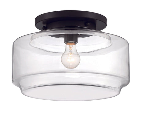 Craftmade X3114-FB Peri 1 Light 14" Flushmount Flat Black