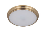 Craftmade X6611-SB-LED satin brass led flushmount