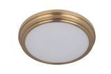Craftmade X6613-SB-LED satin brass led flushmount