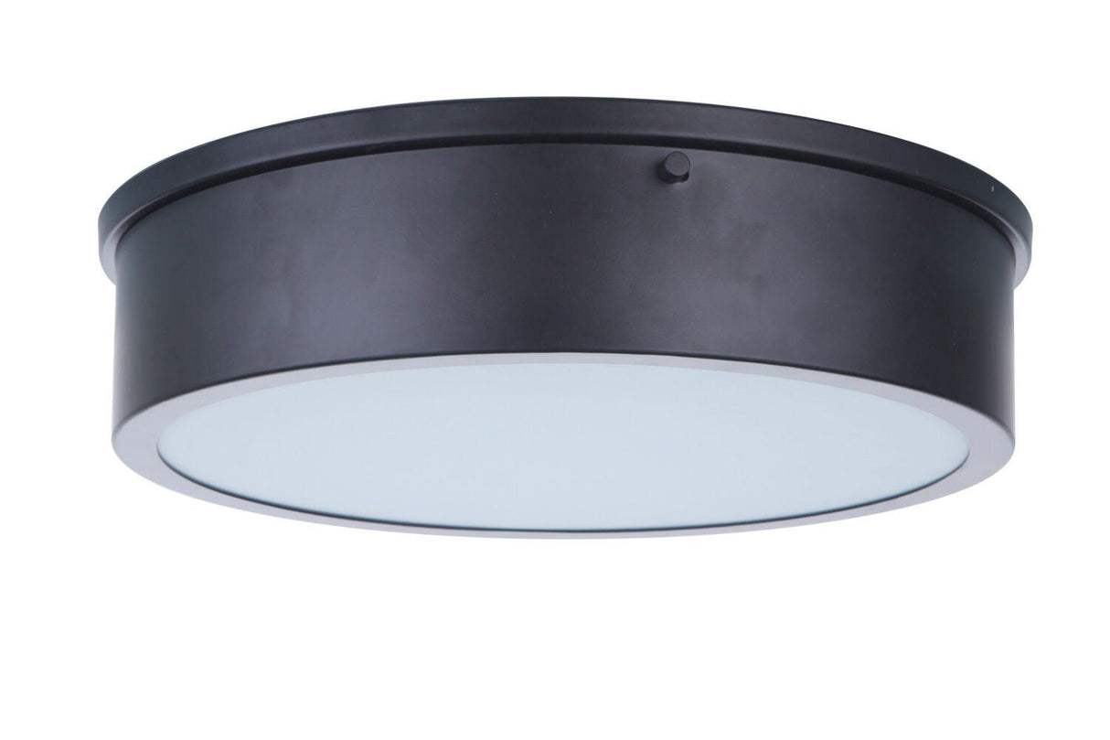 Craftmade X6713-FB-LED flat black flushmount