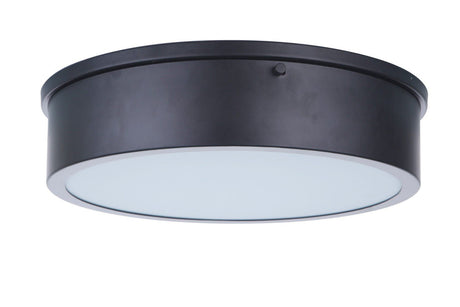 Craftmade X6713-FB-LED flat black flushmount