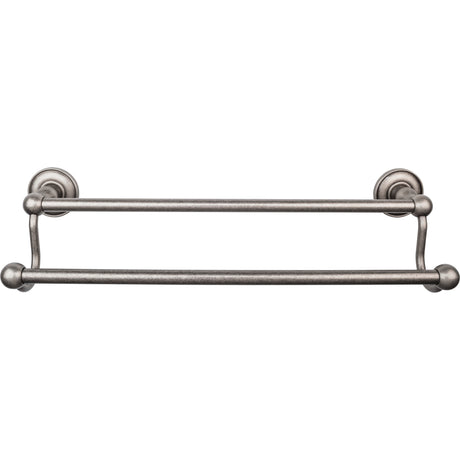 Top Knobs ED7APD TOP BATH (R) Edwardian Bath Double 20 1/2" Wall Mounted Towel Bar Antique Pewter