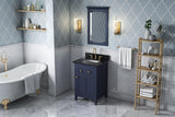 Jeffrey Alexander Chatham 24" Hale Blue Single Sink Bathroom Vanity with Black Granite Top - 8 in. Widespread Faucet Top product image 7
