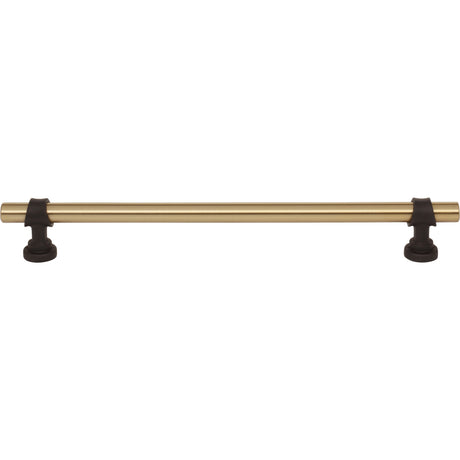 Top Knobs M2753 Bit 8 13/16" Center to Center Bar Pull Honey Bronze and Flat Black