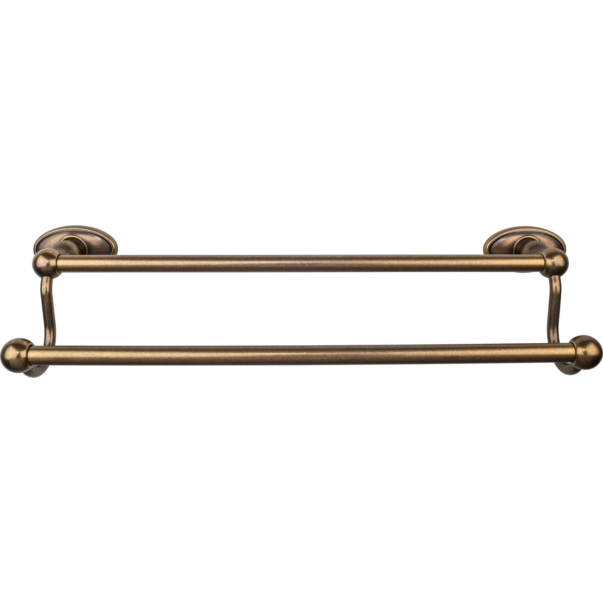 Top Knobs ED7GBZC TOP BATH (R) Edwardian Bath Double 20 1/2" Wall Mounted Towel Bar German Bronze