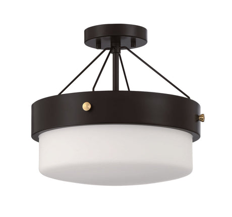 Craftmade XS3213-FB flat black semi flush