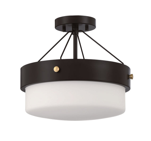 Craftmade XS3213-FB flat black semi flush