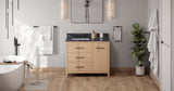 Jeffrey Alexander Katara 42" Natural Oak Single Sink Bathroom Vanity with Grey Marble Top - 8 in. Widespread Faucet Top product image 6