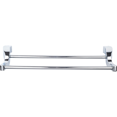 Top Knobs AQ7PC Aqua Double 19 1/4" Wall Mounted Towel Bar Polished Chrome