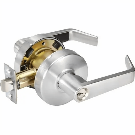 Yale AU4608LN626 Augusta Grade 2 Classroom Keyed Entry Door Lever with Para Keyway Satin Chrome