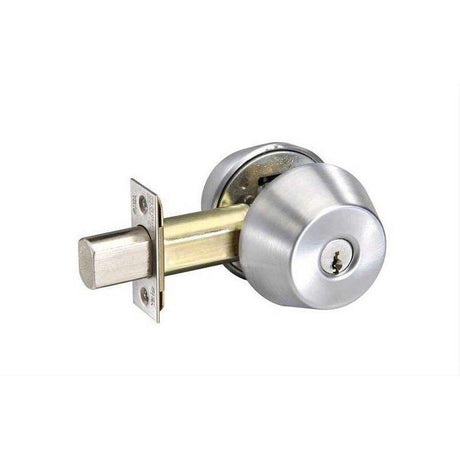 Yale D212626 Grade 2 Single Cylinder Deadbolt with Para Keyway Satin Chrome