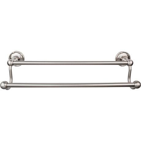 Top Knobs ED7BSNE TOP BATH (R) Edwardian Bath Double 20 1/2" Wall Mounted Towel Bar Brushed Satin Nickel