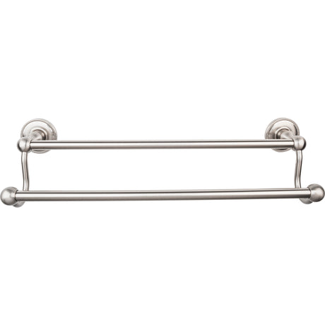 Top Knobs ED7BSNA TOP BATH (R) Edwardian Bath Double 20 1/2" Wall Mounted Towel Bar Brushed Satin Nickel