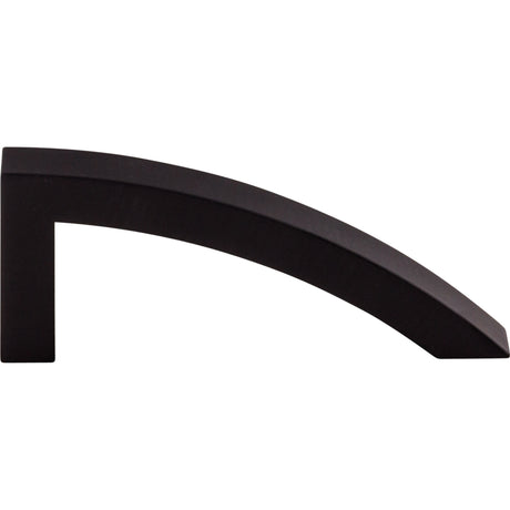 Top Knobs TK35BLK Sloped 3 7/8" Center to Center Bar Pull Flat Black