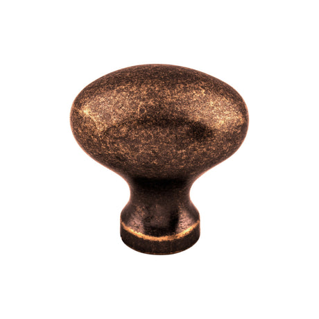 Top Knobs M205 Egg 1 1/4" Length Oval Knob Antique Copper
