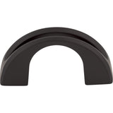 Top Knobs TK617BLK Tango U 1 1/4" Center to Center Finger Pull Flat Black