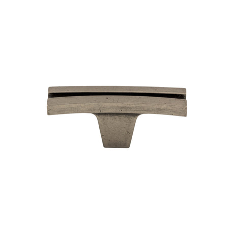 Top Knobs TK87PTA Flared 2 5/8" Length Geometric Knob Pewter Antique