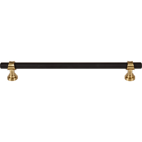 Top Knobs M2752 Bit 8 13/16" Center to Center Bar Pull Flat Black and Honey Bronze