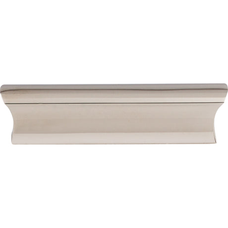 Top Knobs TK553PN Glacier 3" Center to Center Finger Pull Polished Nickel