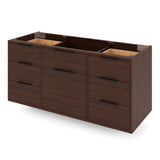 Jeffrey Alexander Gardner 49" Dark Walnut Single Sink Bathroom Vanity with White Resin Top - Single-Hole Faucet Top - VKGAR48DWSQRE product image 3
