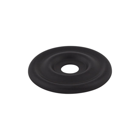 Top Knobs TK890BLK Brixton Knob Backplate Flat Black