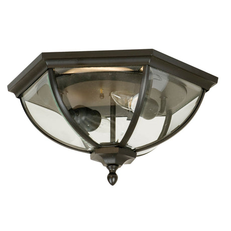 Craftmade Z3017-OBO Britannia 2 Light Outdoor Flushmount in Oiled Bronze Outdoor