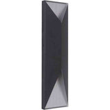 Craftmade Z3422-TBBA-LED matte black / brushed aluminum outdoor pocket sconce