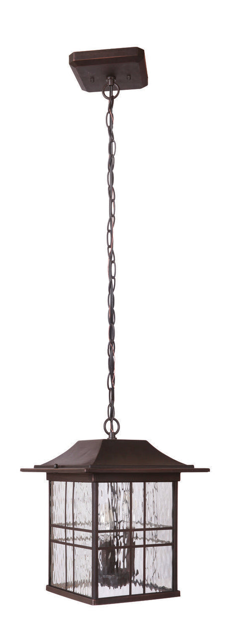 Craftmade Z7821-ABZ Dorset 3 Light Outdoor Pendant in Aged Bronze Brushed