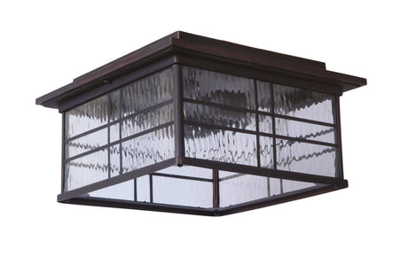 Craftmade Z7837-ABZ Dorset 2 Light Outdoor Flushmount in Aged Bronze Brushed