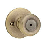 Kwikset CP300T Clear Pack Tylo Knob Privacy Door Lock in Antique Brass