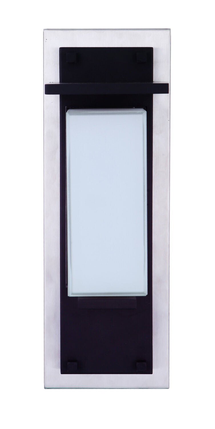 Craftmade ZA2502-SSMN-LED-MN-LED Heights 1 Light Small Outdoor LED Wall Mount Stainless Steel / Midnight