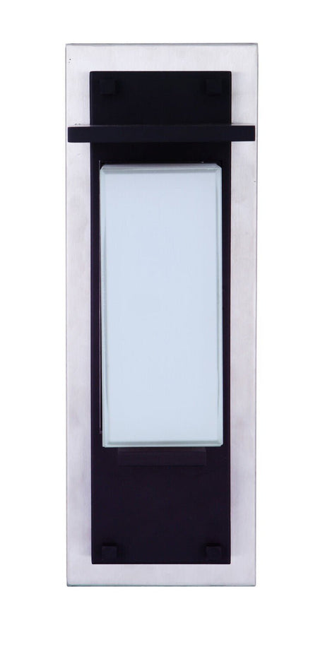 Craftmade ZA2502-SSMN-LED-MN-LED Heights 1 Light Small Outdoor LED Wall Mount Stainless Steel / Midnight