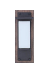 Craftmade ZA2502-WBMN-LED-MN-LED Heights 1 Light Small Outdoor LED Wall Mount Whiskey Barrel / Midnight