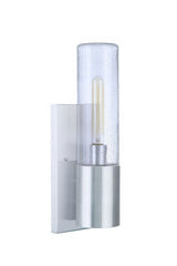 Craftmade ZA3900-SA-LED-LED Sabre 1 Light Outdoor Wall Mount w/ LED Accent Satin Aluminum