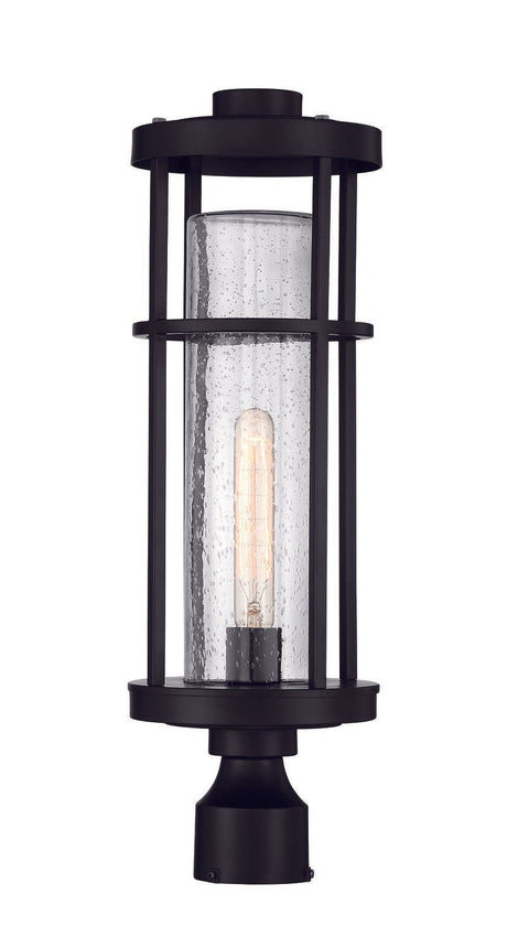 Craftmade ZA4215-MN Encompass 1 Light Outdoor Post Mount Midnight