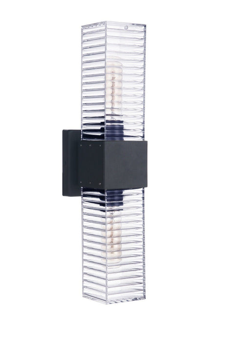 Craftmade ZA4500-MN Ridge 18" 2 Light Outdoor LED Wall Mount Midnight