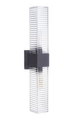 Craftmade ZA4510-MN Ridge 24" 2 Light Outdoor LED Wall Mount Midnight