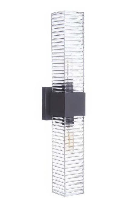 Craftmade ZA4510-MN Ridge 24" 2 Light Outdoor LED Wall Mount Midnight