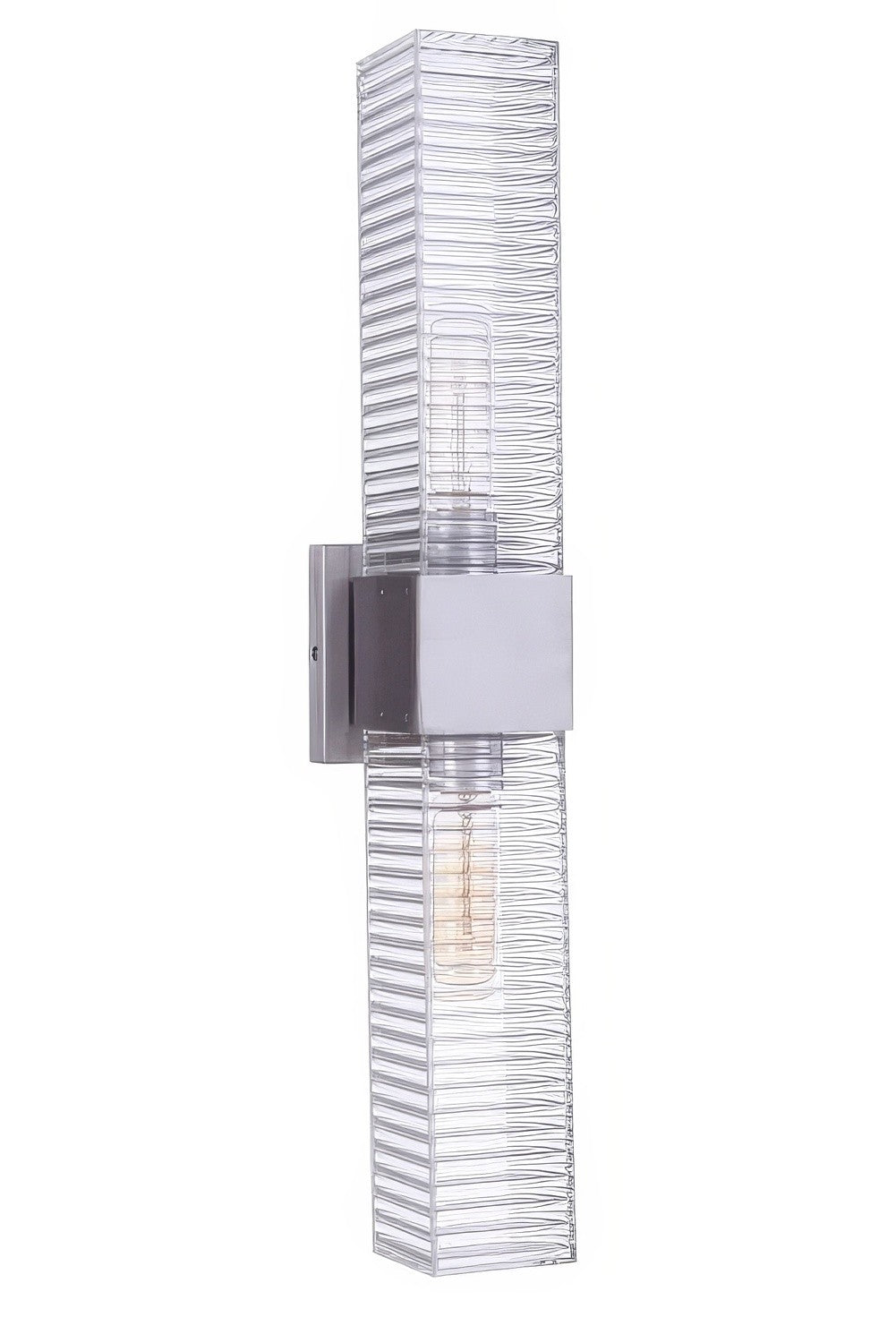 Craftmade ZA4510-SA Ridge 24" 2 Light Outdoor LED Wall Mount Satin Aluminum
