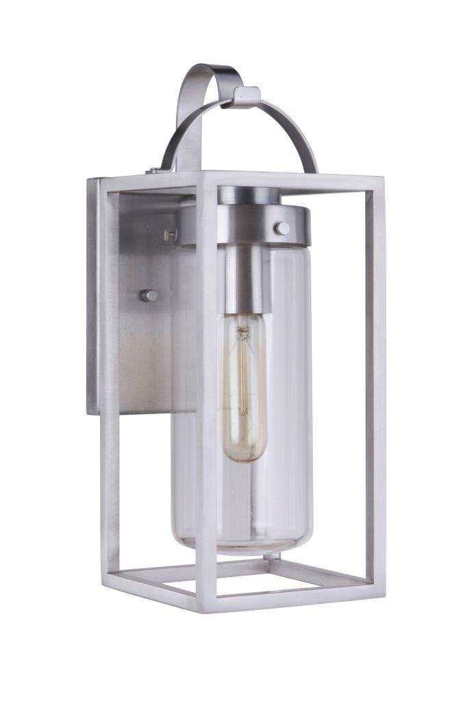 Craftmade ZA4804-SA satin aluminum outdoor lantern