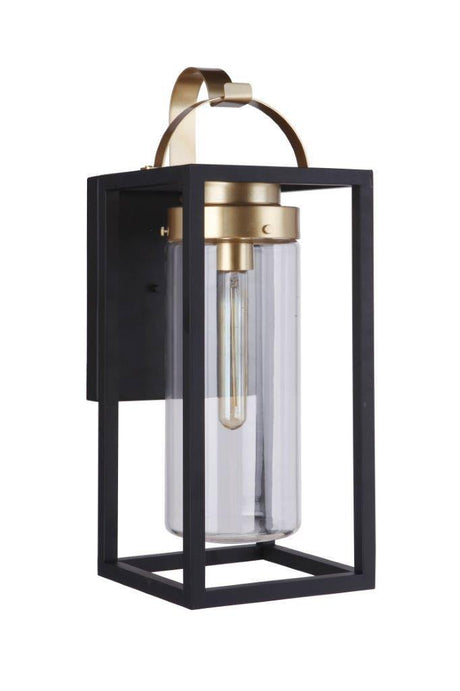 Craftmade ZA4814-MNSB midnight / satin brass outdoor lantern