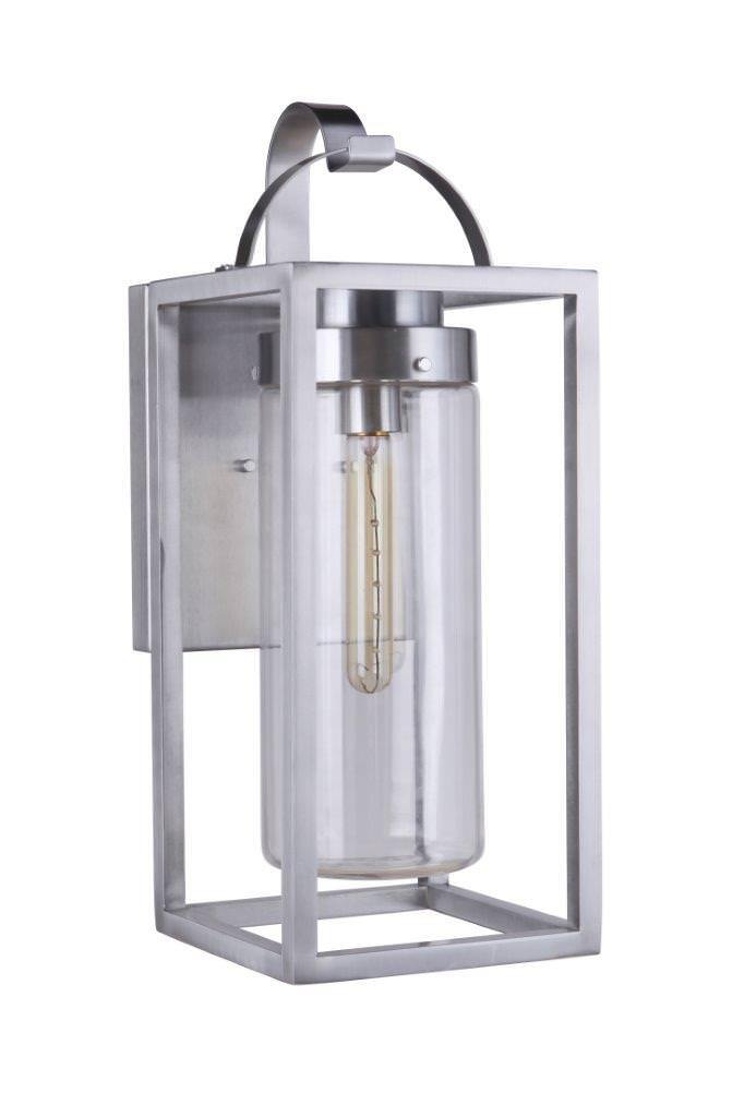 Craftmade ZA4814-SA satin aluminum outdoor lantern