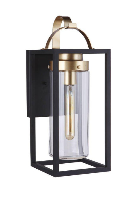 Craftmade ZA4824-MNSB midnight / satin brass outdoor lantern
