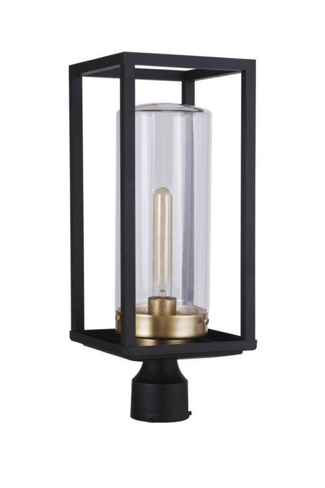Craftmade ZA4825-MNSB midnight / satin brass outdoor post