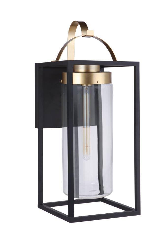 Craftmade ZA4834-MNSB midnight / satin brass outdoor lantern