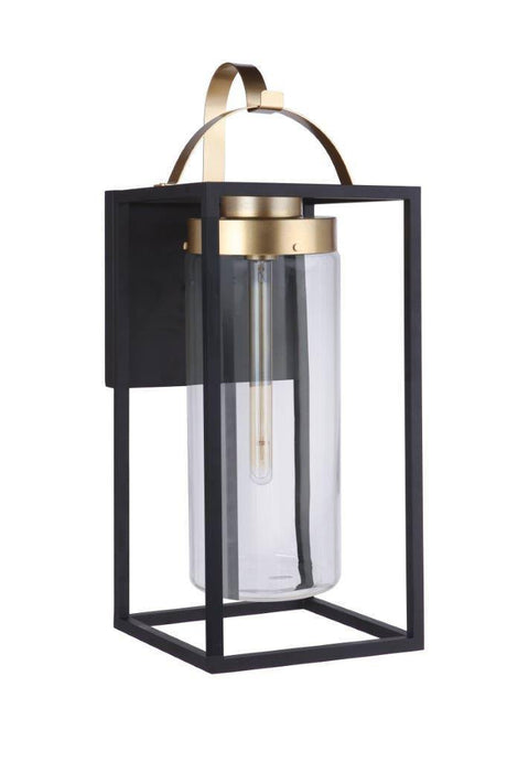 Craftmade ZA4834-MNSB midnight / satin brass outdoor lantern