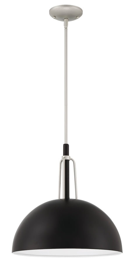 Craftmade ZA4921-MNSA Kahn 1 Light Outdoor Pendant in Midnight / Satin Aluminum